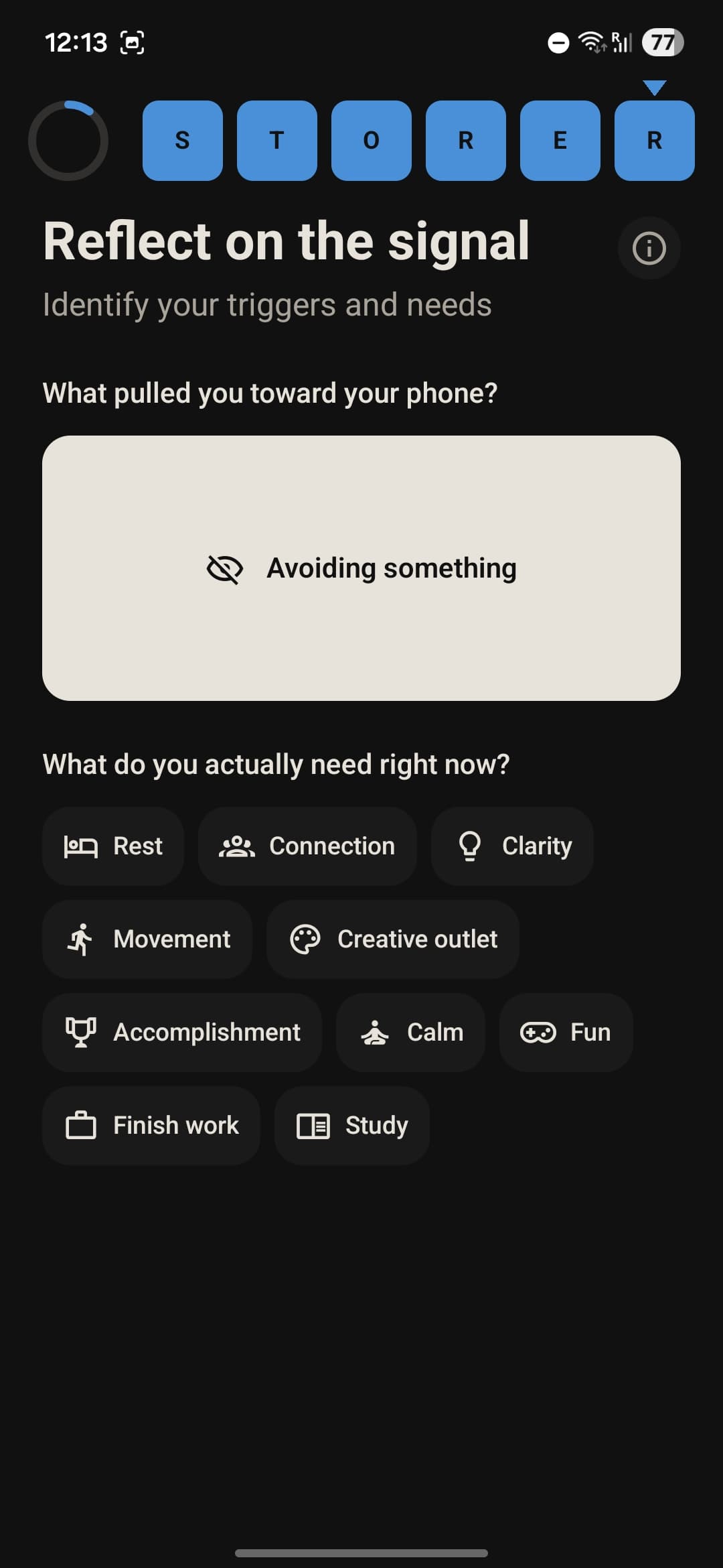 Reflect — identify your triggers and needs
